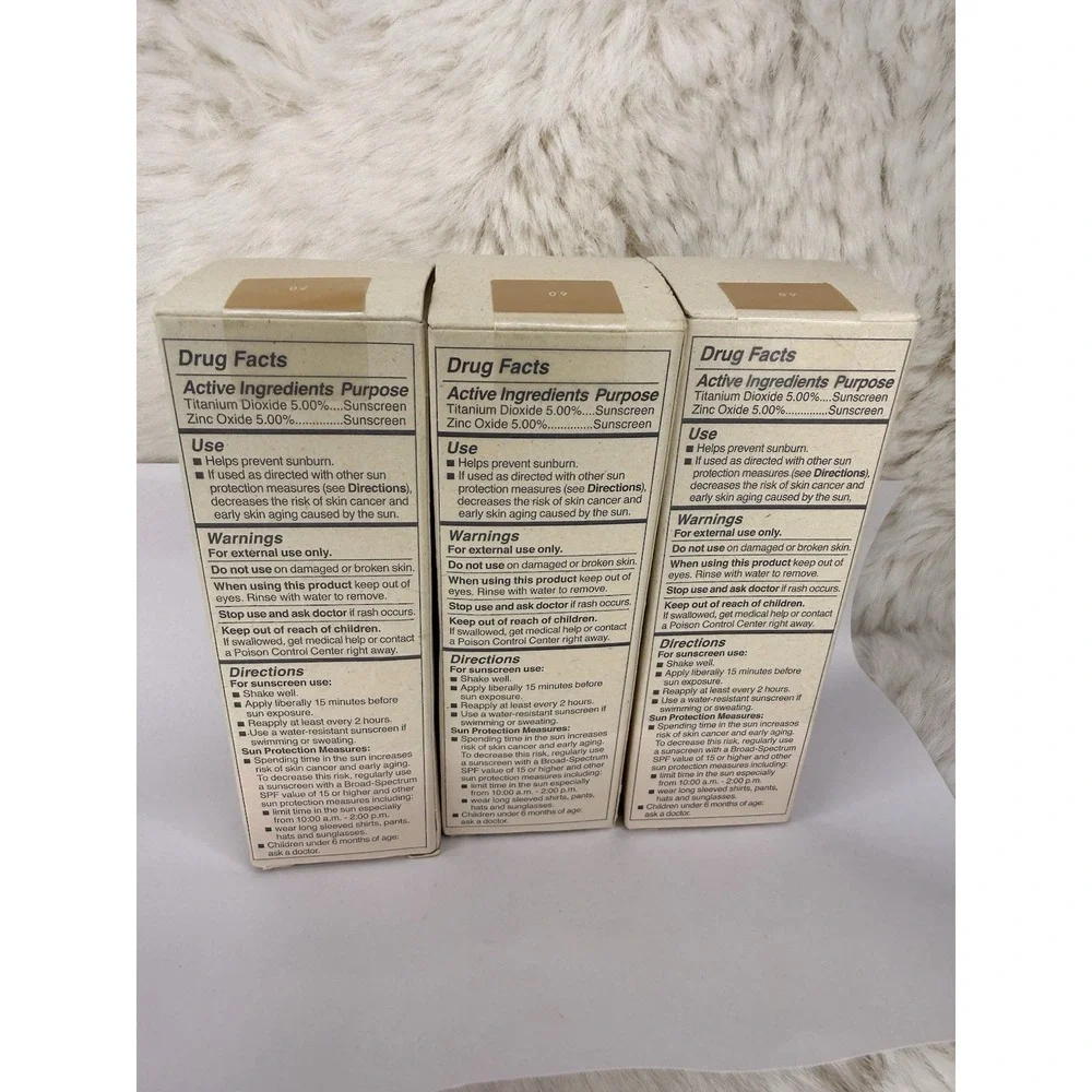Lot of 3 Lauren Conrad The Liquid Foundation‎ SPF 15 New Sealed Shades 6.0 & 7.0